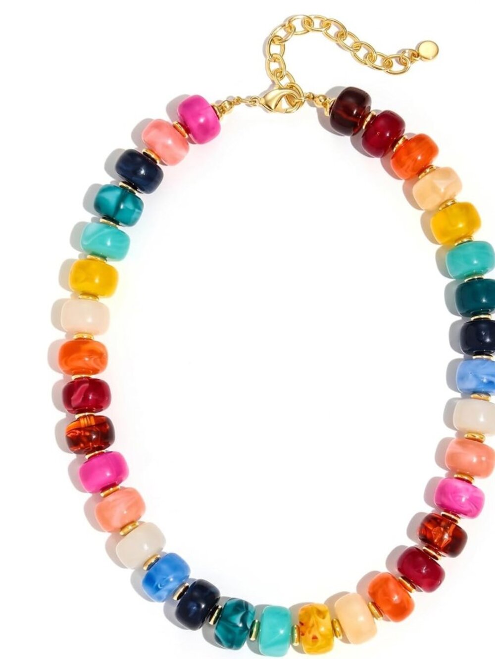 Chunky Beaded Statement Necklace for Women - Unique Jewelry Gift Idea